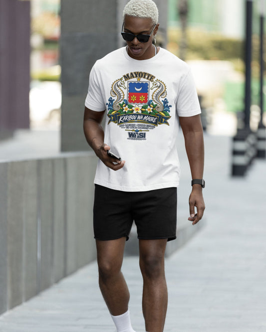T-shirt unisexe Karibou wa Maoré de la marque WASI, hommage à Mayotte