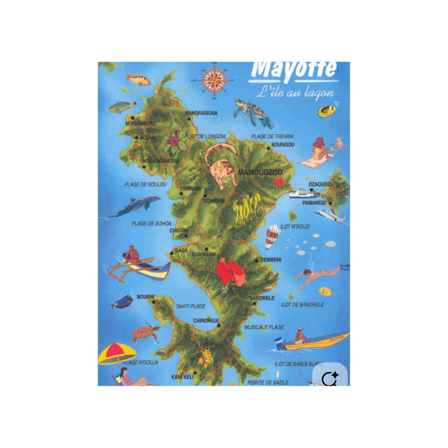 Carte de Mayotte